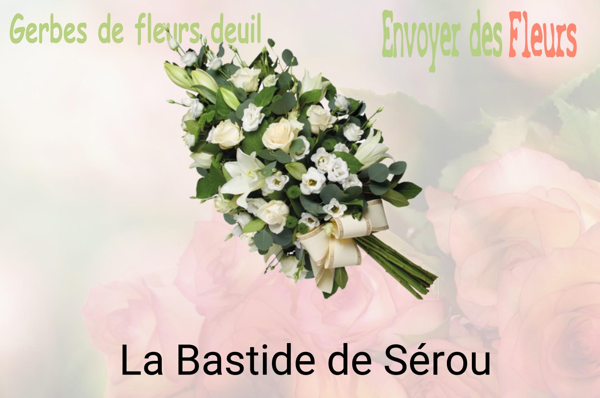 Gerbe de fleurs de deuil livrée à La Bastide-de-Sérou